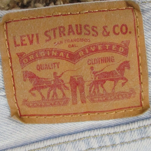 Levi's Jeans Women's 32 Light Wash Low Pro Straight Distressed Loose Baggy Denim - Picture 5 of 10